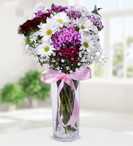 Beyaz Papatya Hüsnüyusuf Vazo