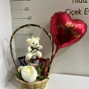 SEVGİLİYE ÖZEL ARANJMAN SEPET-ORTA BOY