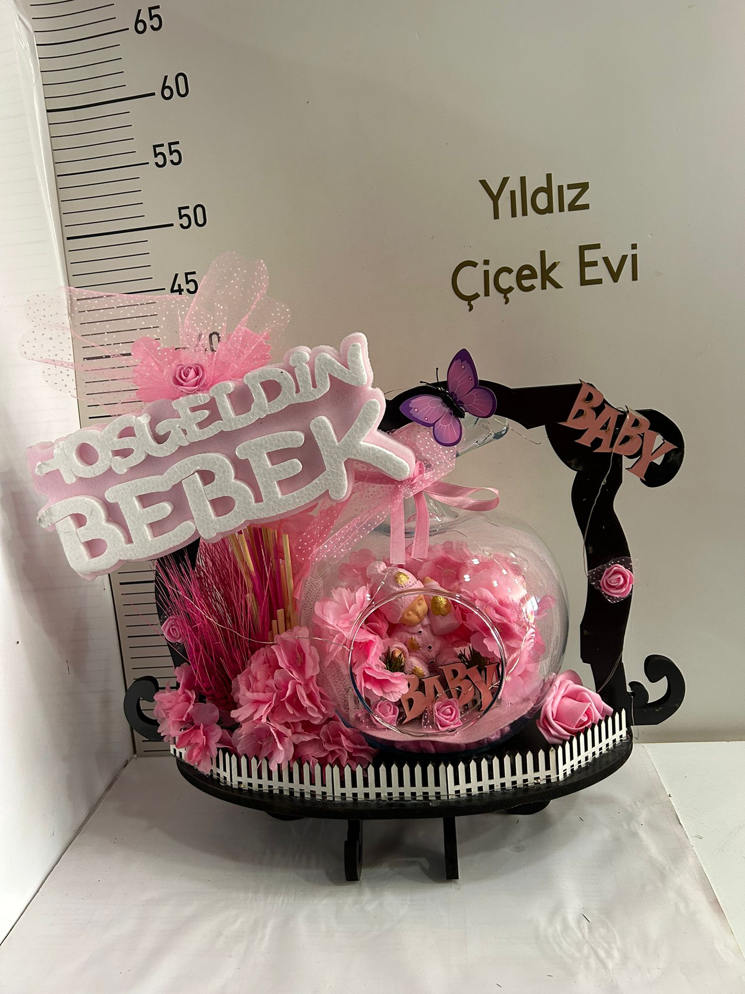 HOŞGELDİN BEBEK IŞIKLI ARANJMAN